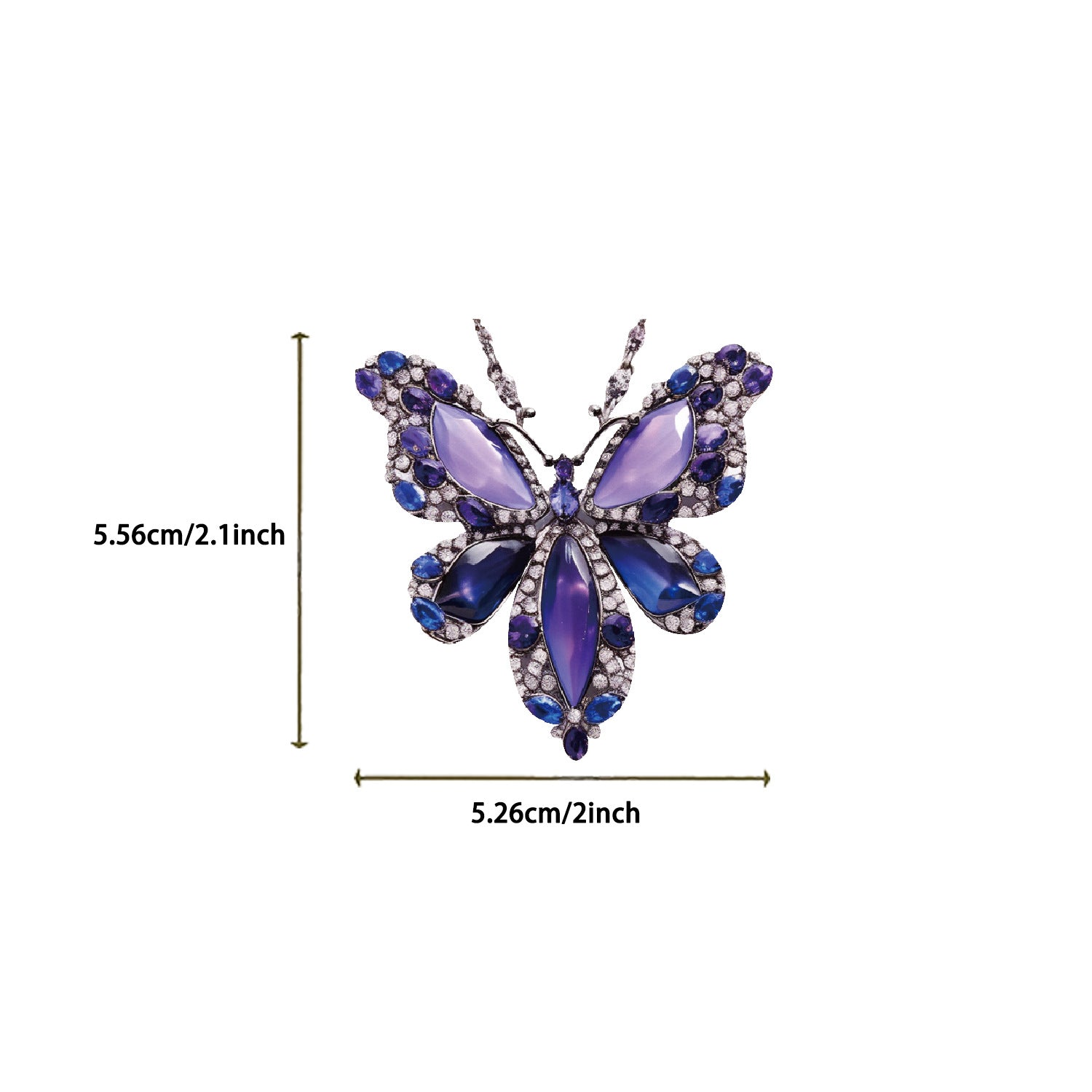 Wholesale 50pcs/pack Transparent Ins Butterfly Jewelry Stickers Waterproof Transparent Pet Handbook Material Decoration Guitar Cross-Border